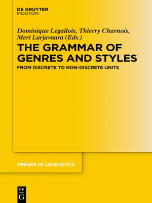 cover image of The Grammar of Genres and Styles